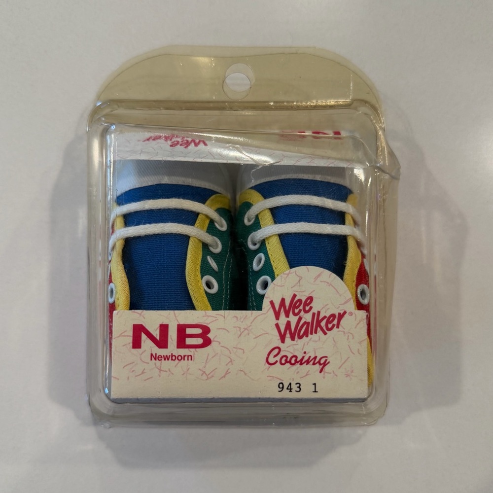 Vintage Wee Walker Newborn Baby Shoes NEW Size Newborn - Picture 2 of 5